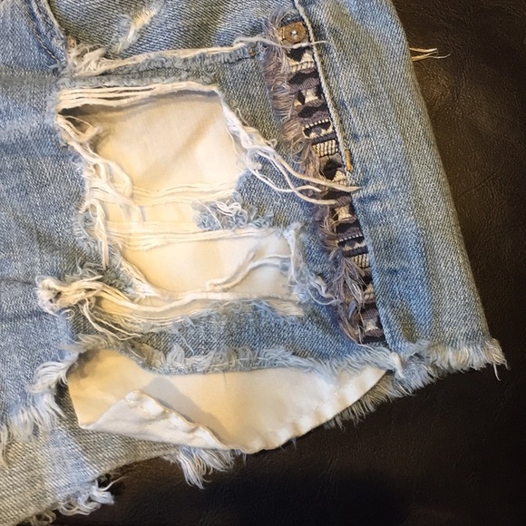 High waisted denim shorts - Picture 5 of 5